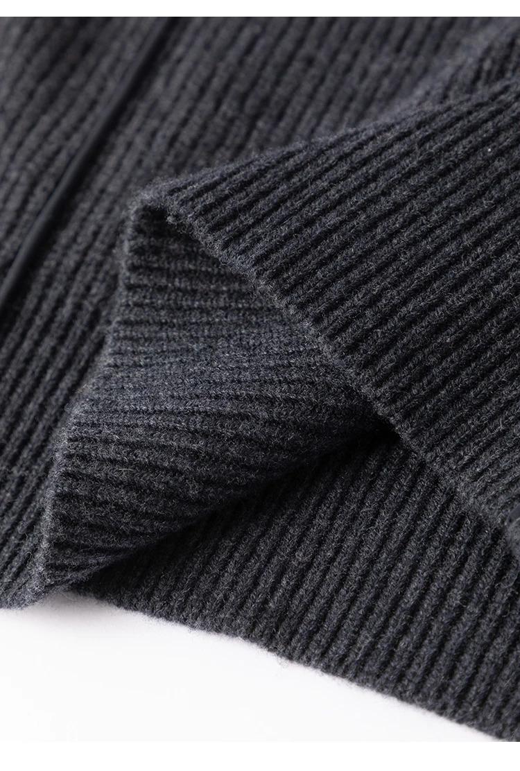 BC-307 In Stock Luxury Turn Collar Half Zipper 100% Wool Clothes Women Sweater Knit Sweater Woman Pullover Sweater