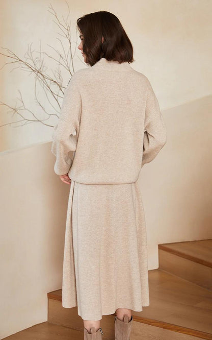 BC-241 Half High Collar 12GG 100% Wool Cardigan Sweater Knitting Wool Knitwear Women Knit Sweater Women's Sweaters Clothes