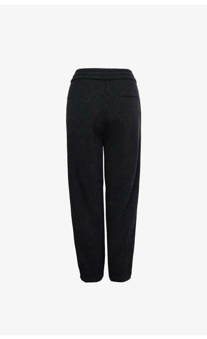 BC-361 Luxury Elastic Waist Drawstring 100% Wool Pants Women High Waist Women's Pants & Trousers Women's Pants Clothes