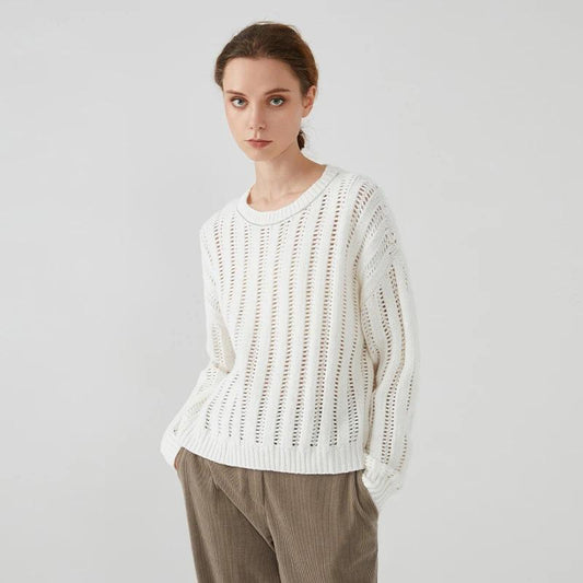 1670a 100% wool pullover loose top sweater for women ladies autumn cloths luxury women's clothing