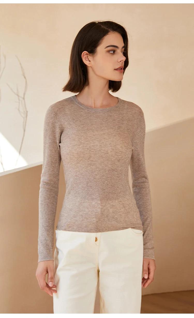 BC-247 Round Neck Ladies Knitting Clothing Woolen Top Jumper Sweater For Women Undershirt Ladies Wool Clothes