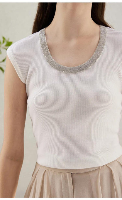 BC-144 Ladies Clothes Summer Sweaters for Women Wool Silk Tops Vest Women's Clothing