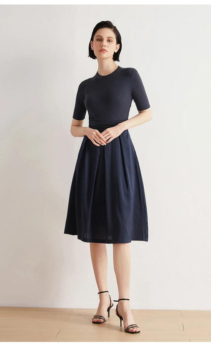 BC-64 designer clothing ladies merino wool silk casual elegant dress womens manufacturers for brand clothing