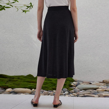 BC-47 Luxurious Clothes Ladies Merino Wool Silk Skirts Womens Clothing Elegant Summer