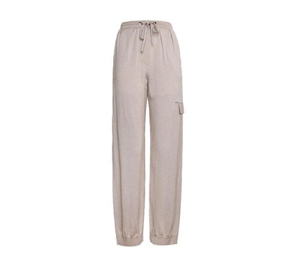 BC-15 boutique BC womens clothing long steight pants for women merino wool silk trousers for ladies