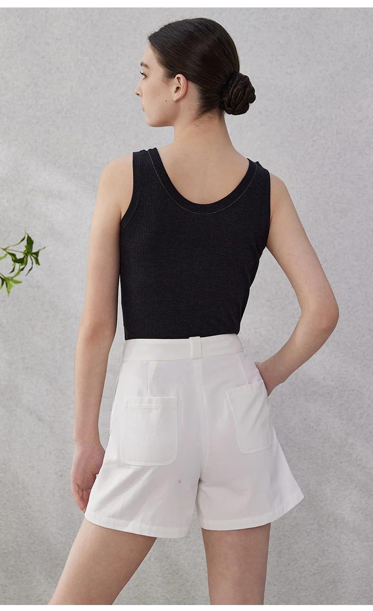 BC-65 Women's Clothing T-Shirts Ladies Tshirt Knitted Vest Top Quality silk wool clothes Sleeveless T shirts