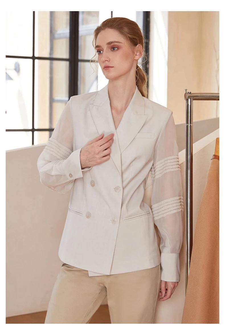 K1459L 50% Wool Blazer For Women Ladies Suits Casual Clothes Business Luxuy Autumn Clothing