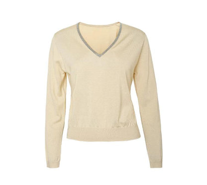 BC-97 2024 Spring Clothes Merino Wool Sweater Silk Tops For Women Ladies Long Sleeved Clothing