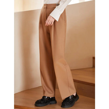 K1395W 40% Australian Wool Luxury brand Clothing for Women ladies office wear business suit trousers fomal long Woolen pants