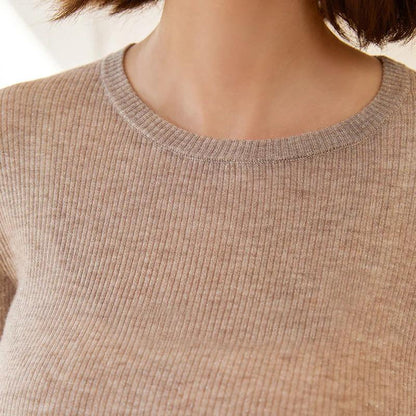 BC-247 Round Neck Ladies Knitting Clothing Woolen Top Jumper Sweater For Women Undershirt Ladies Wool Clothes