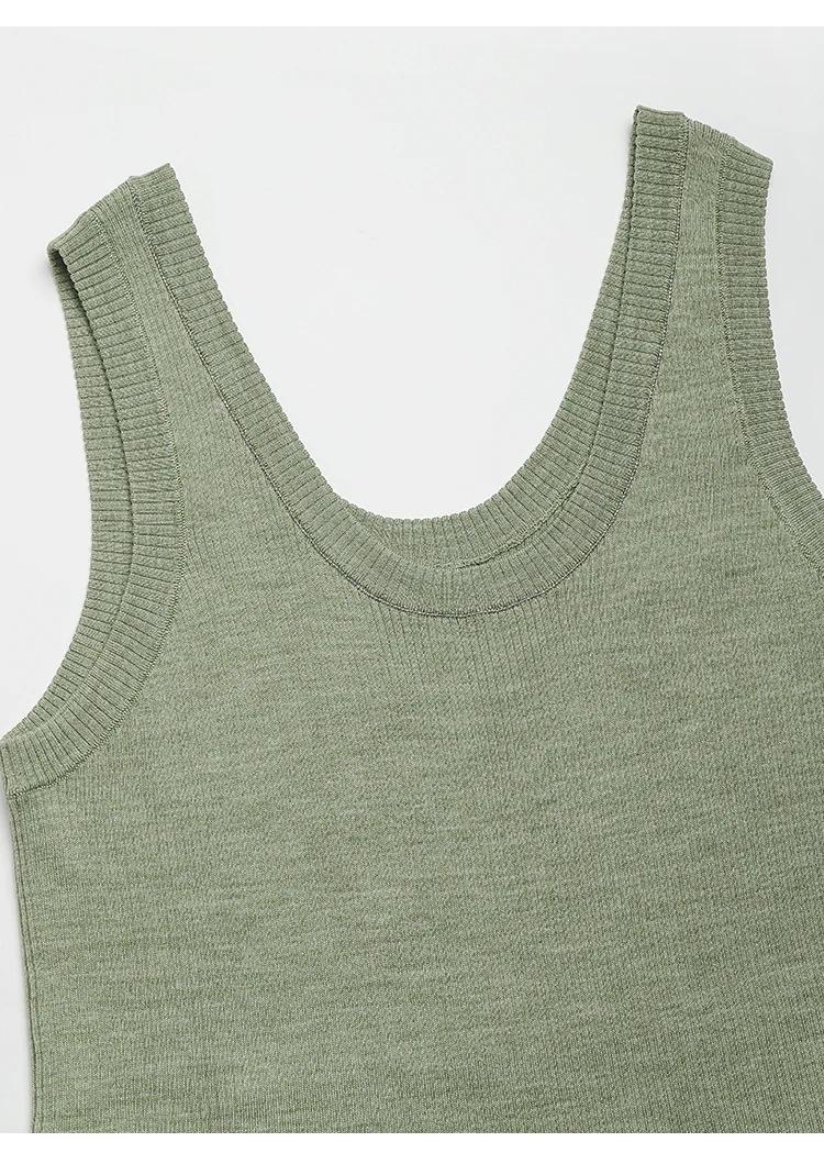 BC-65 Women's Clothing T-Shirts Ladies Tshirt Knitted Vest Top Quality silk wool clothes Sleeveless T shirts