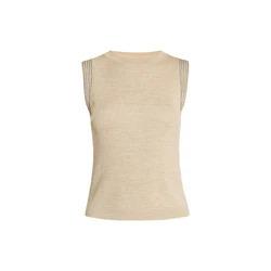 BC-33 Sleeveless Thin Ladies Jumper Women's Woolen Tops 30% Silk 70% Merino Wool Clothes Knitted Vest Sweater For Women