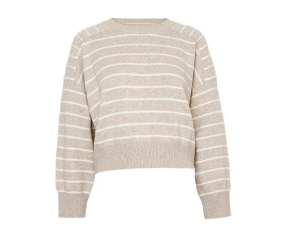 BC-200 Striped Sequined Batwing Sleeved Loose 2/26NM 7GG 100% Merino Wool Clothes Knit woolen Tops For Women's Sweaters