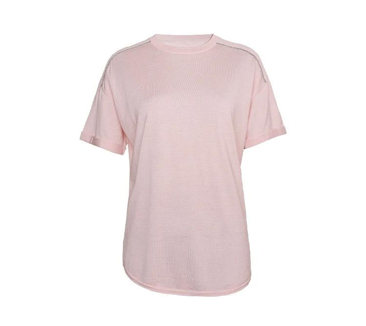 BC-18 Merino Wool & Silk Ladies Summer Sweaters For Women High Quality bc Womens Clothing tshirts t shirt