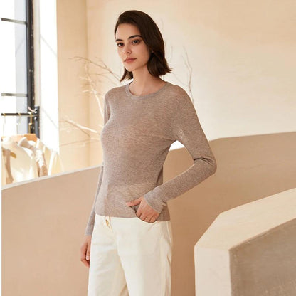 BC-247 Round Neck Ladies Knitting Clothing Woolen Top Jumper Sweater For Women Undershirt Ladies Wool Clothes