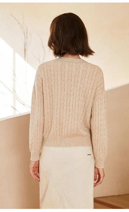 BC-254 V-neck fit pullover 100% pure wool sweaters woman clothes knit sweater luxury women's clothes clothing for ladies