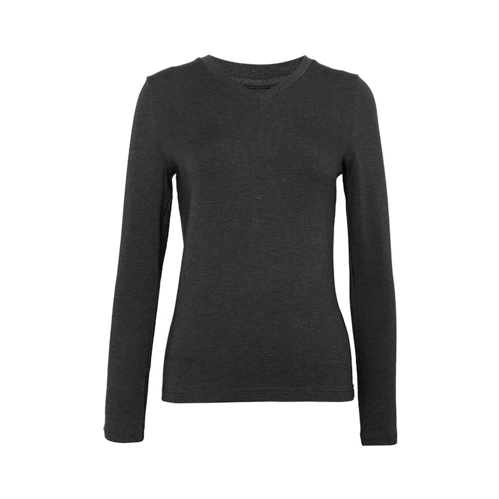 K1988X Luxury women's Clothing modal wool base shirt autumn v neck t shirt Laidies sweaters