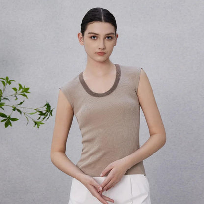 BC-144 Ladies Clothes Summer Sweaters for Women Wool Silk Tops Vest Women's Clothing