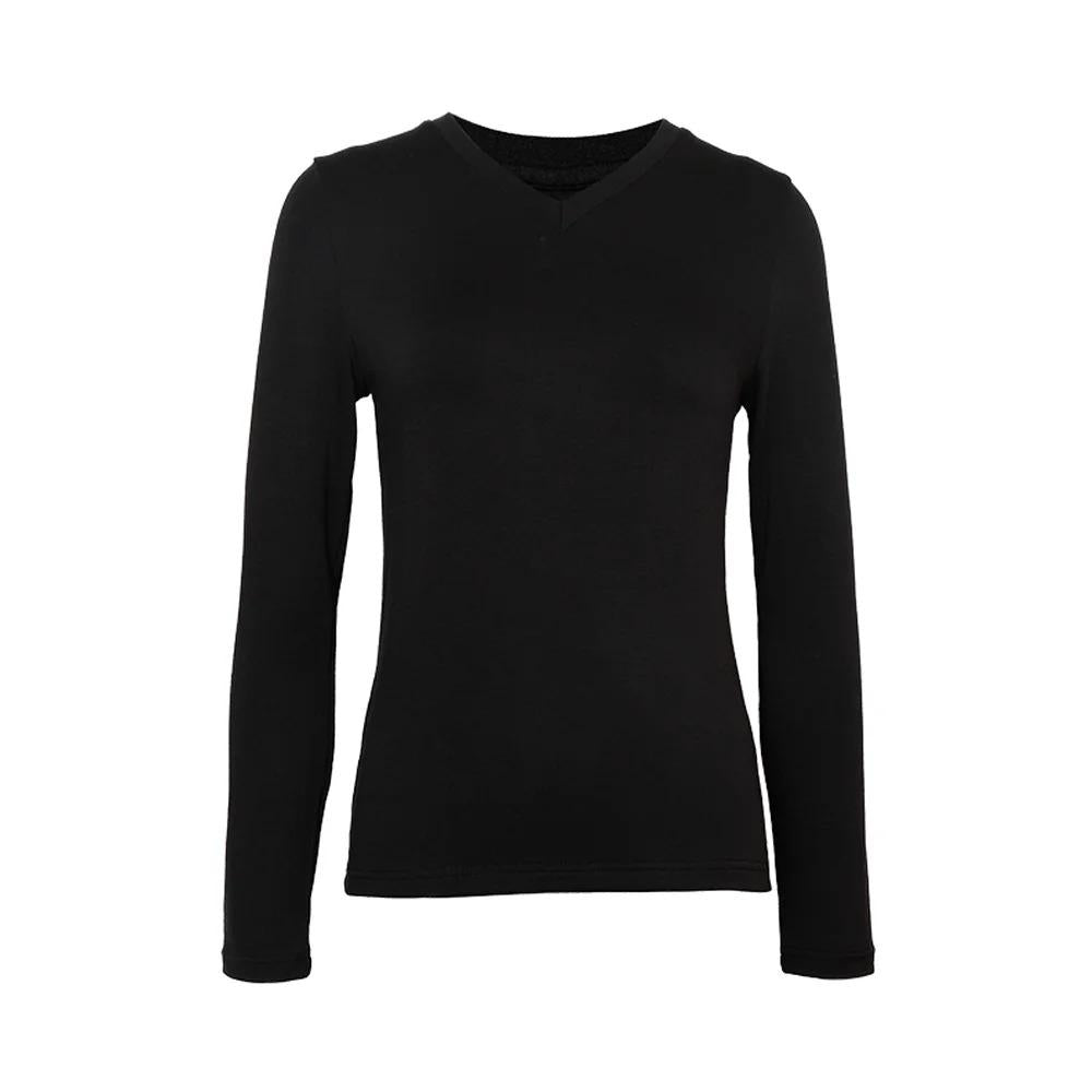 K1988X Luxury women's Clothing modal wool base shirt autumn v neck t shirt Laidies sweaters