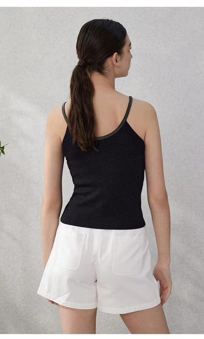 BC-167 High Quality Silk Merino Wool Sweater Knitted Vest Luxury Women's Clothing Brand Clothes