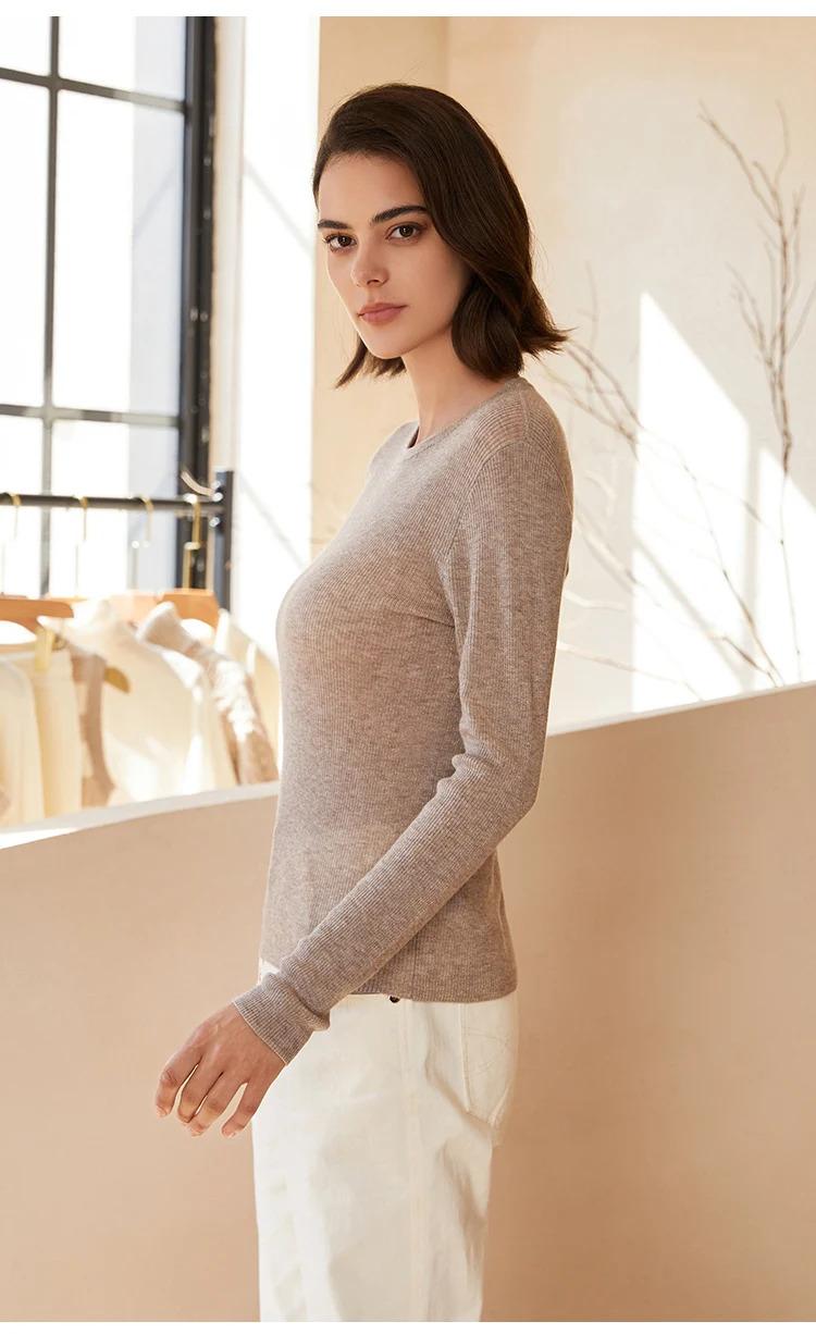 BC-247 Round Neck Ladies Knitting Clothing Woolen Top Jumper Sweater For Women Undershirt Ladies Wool Clothes